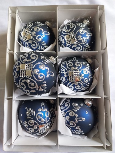 Bleu argent lot de 6 - argent,
