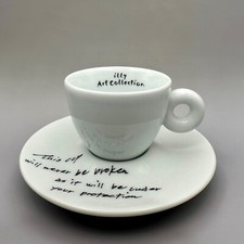 Illy Art Collection Yoko Ono Unbroken Espresso Cup & Saucer Made In Italy 2015