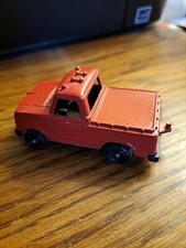 VTG Tootsie Toy Die-cast Metal Pickup Truck with Horns Red Tonneau Cover EUC