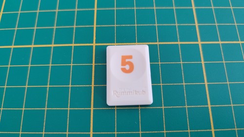 Tuile chiffre orange - tuile,