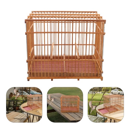 Cage oiseaux bambou à - en,