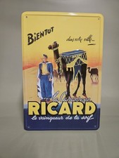 RICARD METAL ADVERTISING SIGN / COLLECTOR / THE RICARD CARAVAN / DESERT 