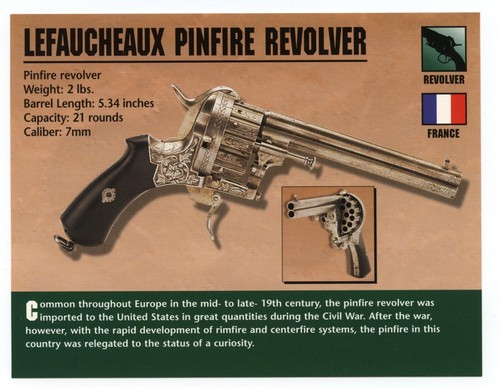 Lefaucheaux pinfire revolver - lefaucheaux,