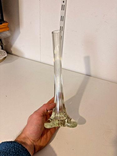 Ancien vase soliflore - soliflore, verre