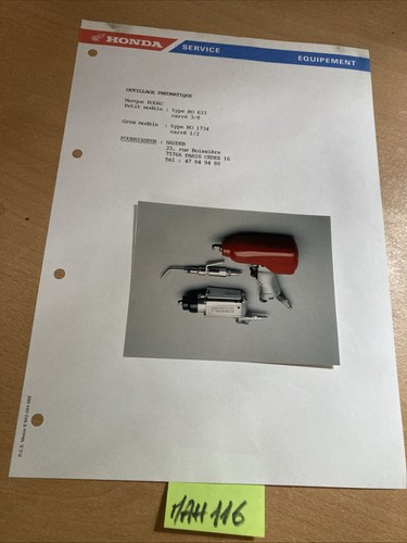 Honda service moto équipement