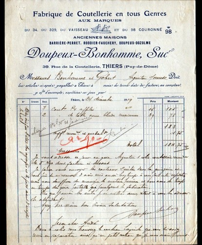 Thiers usine coutellerie - usine,