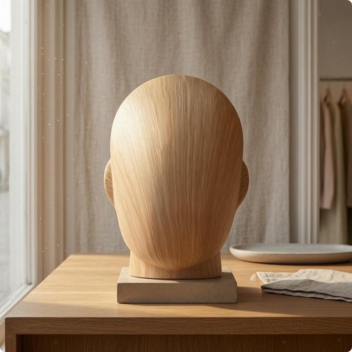 Tête mannequin avec socle - tête, de