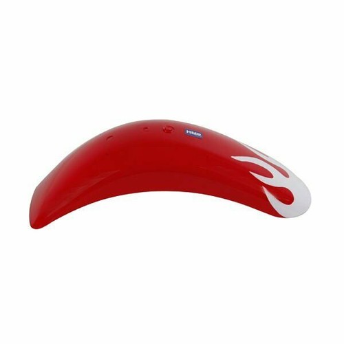 Garde boue flame - "flame", rouge-blanc