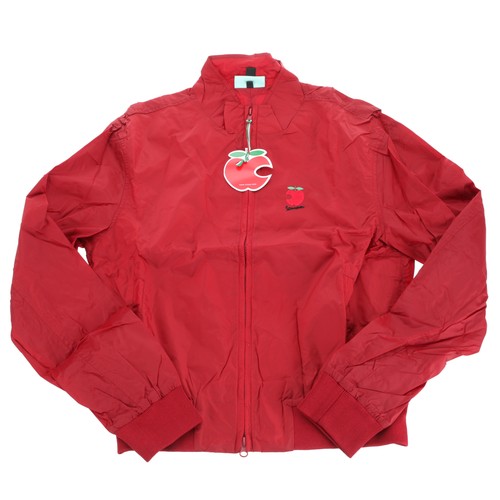 Vespa red nylon bomber zip - vespa, zip-up