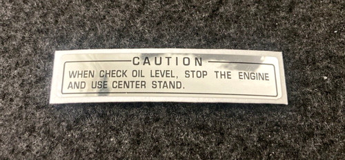 Cbx1000 caution check - check, oil