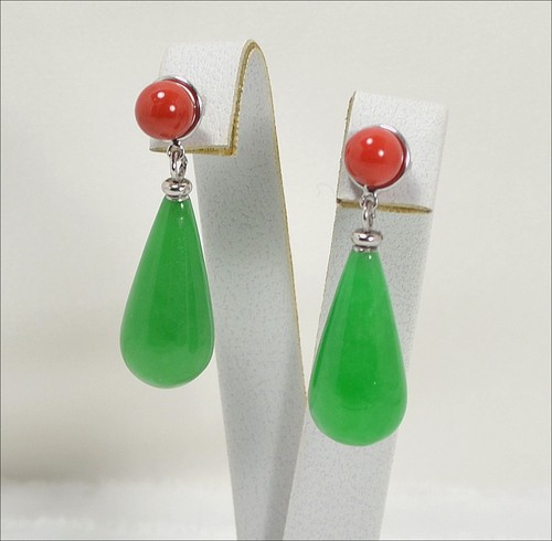 Boucles oreilles blanc - boucles, or