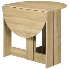 Table Ovale Pliante Pour Cuisine Et Salle À Manger En Bois Effet Chêne Élégant
