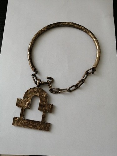 Collier antique laiton - collier, biche