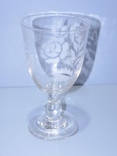 -VERRE A PIED VERRE Soufflé