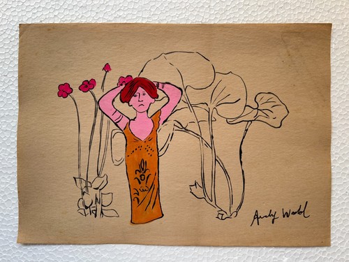 Andy warhol dessin sur papier - sur,