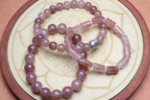 Bracelet quartz fraise tube - fraise,