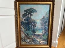 Jules IZIER 1932 Huile sur