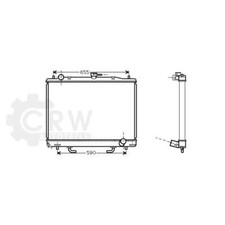 AVA QUALITY COOLING Refroidisseur Ailettes Soudé pour Mitsubishi Pajero IV