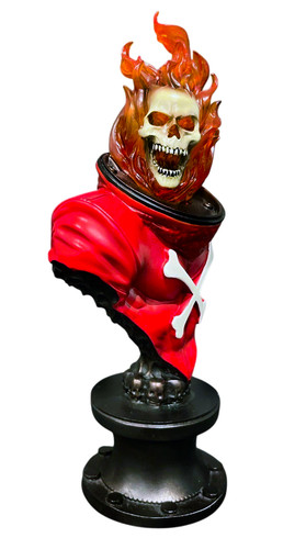 Blazing skull bust - blazing, bowen