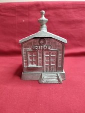 Antique Cast Aluminum Piggy Bank, Zamak, Savings, Bank 1930/40