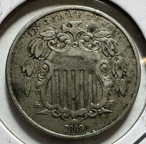 1869 shield nickel - 1869,