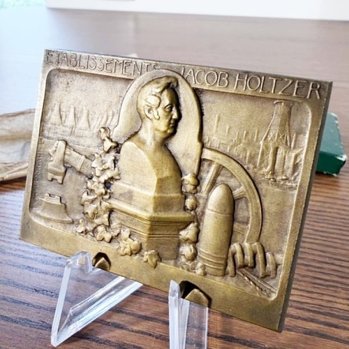 Rare plaque bronze jacob - bronze,
