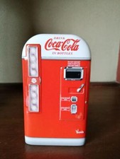 Distributeur automatique Coca-Cola boîte en étain dans boîte en bois10 cm x 7...