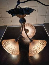 LUSTRE  EN LAITON 3 BRANCHES