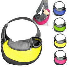 Sac de Transport Bandoulière pour Petit Chien Chat  en Tissu Sortie Promenade 