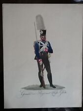 Gravure Militaire Grenadier