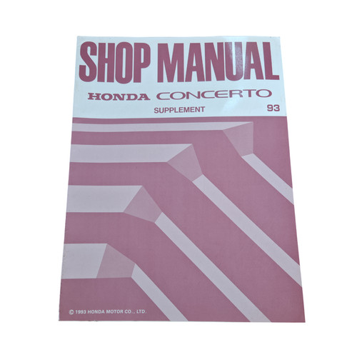 Manuel atelier honda - manuel,