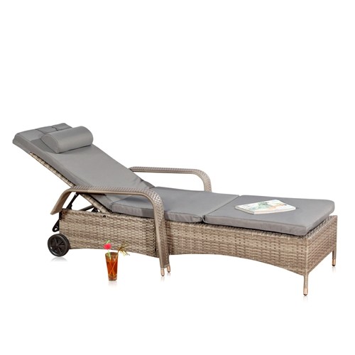 Chaise longue rotin - longue,