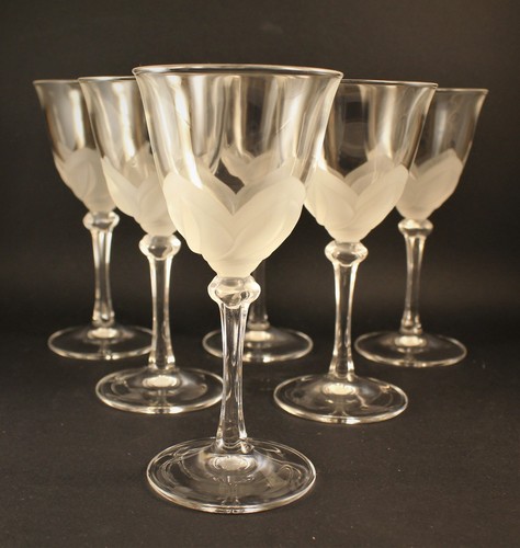Verres eau cristal - 6, à