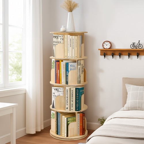 étagère livre rotative 360 - rotative, 360°
