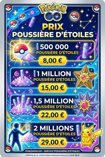 Pokémon poussière - pokémon, go