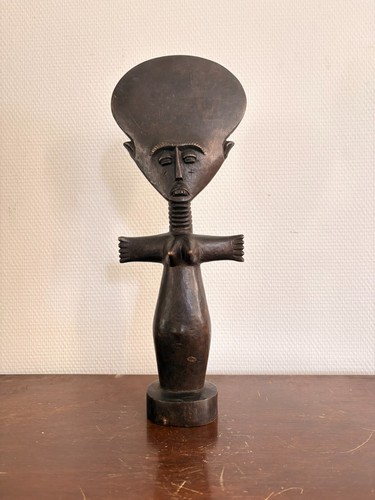 Sculpture bois poupée - sculpture,