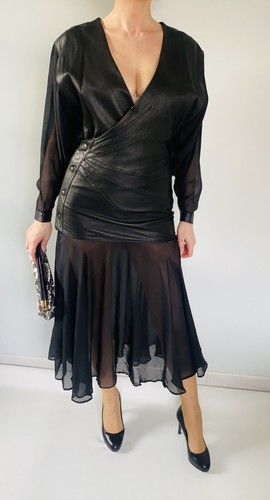 Robe cuir architecturale - cuir,