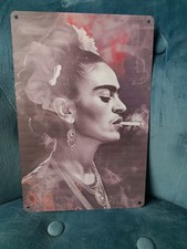 Plaque métal Frida Kahlo