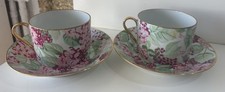 2 TASSES DEJEUNER PORCELAINE