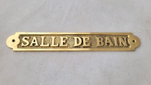 Plaque porte en laiton - ,