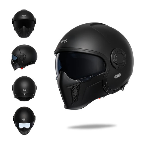 Casque moto modulaire - moto, rétro