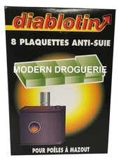 Lot 8 plaquettes anti suie poêle à mazout fioul DIABLOTIN entretien foyer tuyau