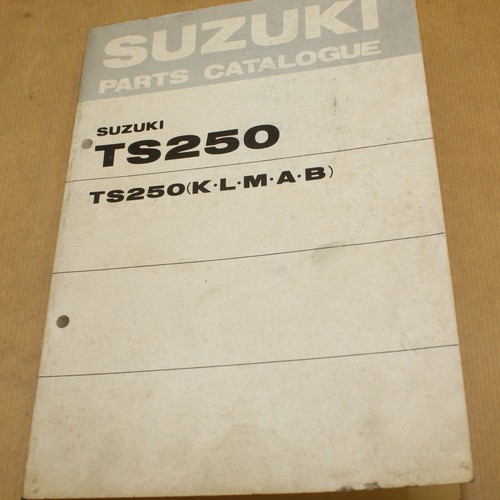 Parts list suzuki - ts, 250