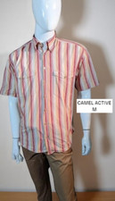 Camel Active Taille M  Superbe chemise manches courtes homme rayures rouge