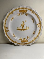 Moustiers Earthenware Plate 18th Century Chinese Decor
