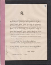 1881 Faire-part décès