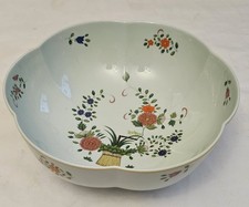 SUPERBE SALADIER DECOR CHINE