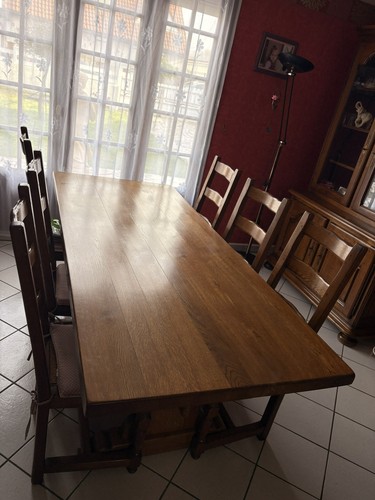 Salle manger bois massif - salle,
