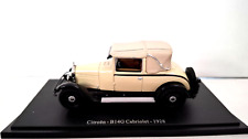 CITROEN DIE CAST CAR NEWSSTAND 1:43 - B14G CABRIOLET - 1928 BEIGE EDI VARIOUS 14