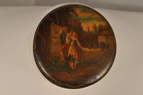 Boite tabatiere ancien - ancien, vernis